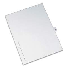 Avery Preprinted Legal Exhibit Side Tab Index Dividers, Allstate Style, 10-Tab, 11, 11 x 8.5, White, 25/Pack (82209)