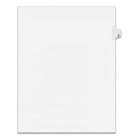 Preprinted Legal Exhibit Side Tab Index Dividers, Avery Style, 26-Tab, E, 11 x 8.5, White, 25/Pack, (1405) (01405)