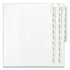 Avery Preprinted Legal Exhibit Side Tab Index Dividers, Allstate Style, 26-Tab, Exhibit A to Exhibit Z, 11 x 8.5, White, 1 Set (82105)