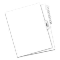 Preprinted Legal Exhibit Side Tab Index Dividers, Avery Style, 11-Tab, 1 to 10, 11 x 8.5, White, 1 Set (11381)