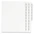 Preprinted Legal Exhibit Side Tab Index Dividers, Avery Style, 26-Tab, Exhibit A - Exhibit Z, 11 x 8.5, White, 1 Set, (1370) (01370)