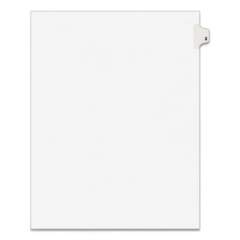 Preprinted Legal Exhibit Side Tab Index Dividers, Avery Style, 10-Tab, 2, 11 x 8.5, White, 25/Pack (11912)
