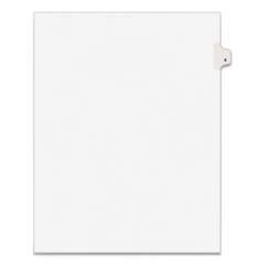 Preprinted Legal Exhibit Side Tab Index Dividers, Avery Style, 10-Tab, 4, 11 x 8.5, White, 25/Pack (11914)