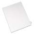 Avery Preprinted Legal Exhibit Side Tab Index Dividers, Allstate Style, 26-Tab, Y, 11 x 8.5, White, 25/Pack (82187)