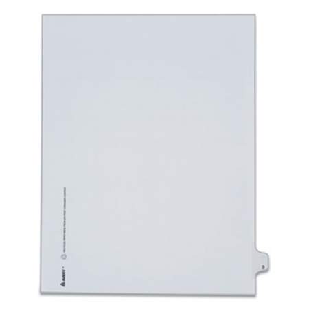 Avery Preprinted Legal Exhibit Side Tab Index Dividers, Allstate Style, 10-Tab, 3, 11 x 8.5, White, 25/Pack (82201)