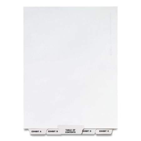 Preprinted Legal Exhibit Bottom Tab Index Dividers, Avery Style, 27-Tab, Exhibit A to Exhibit Z, 11 x 8.5, White, 1 Set (11376)