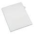 Avery Preprinted Legal Exhibit Side Tab Index Dividers, Allstate Style, 10-Tab, 7, 11 x 8.5, White, 25/Pack (82205)