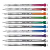 Paper Mate Write Bros Mechanical Pencil, 0.5 mm, HB (#2), Black Lead, Silver Barrel with Assorted Clip Colors, 24/Pack (2096303)