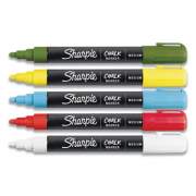 Sharpie Wet-Erase Chalk Marker, Medium Bullet Tip, Assorted Colors, 5/Pack (2103011)