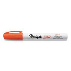 Sharpie Permanent Paint Marker, Medium Bullet Tip, Orange, 12/Pack (2107623)