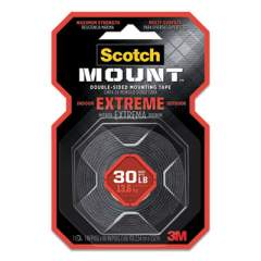 Scotch Extreme Mounting Tape, Holds Up to 30 lbs, 1 x 60, Black (414H)