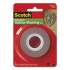 Scotch Permanent Heavy Duty Interior/Exterior Weather-Resistant Double-Sided Tape, Holds Up to 5 lbs, 1 x 60, Gray (411S)