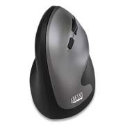 Adesso iMouse A20 Antimicrobial Vertical Wireless Mouse, 2.4 GHz Frequency/33 ft Wireless Range, Right Hand Use, Black/Granite