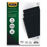 Fellowes Futura Binding System Covers, Round Corners, 11 1/4 x 8 3/4, Black, 25/Pack (5224701)