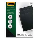 Fellowes Futura Binding System Covers, Square Corners, 11 x 8 1/2, Black, 25/Pack (5224901)