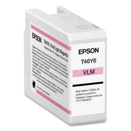 Epson T46Y600 (T46Y) ULTRACHROME PRO10 INK, 50 ML, LIGHT MAGENTA
