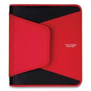 Five Star Tech Zipper Binder, 3 Rings, 1.5" Capacity, 11 x 8.5, Red/Black Accents (72206)