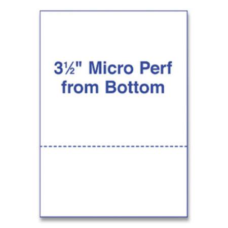 Alliance Perforated and Punched Laser Cut Sheets, Micro-Perforated 3.5" from Bottom, 24 lb, 8.5 x 11, White, 500/Ream (1051291)