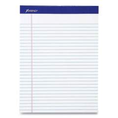Ampad Perforated Writing Pads, Wide/Legal Rule, White Sheets, 8.5 x 11.75, 50 Sheets, Dozen (722371)