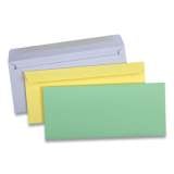 Ampad #10 Envelopes, Square Flap, Gummed Closure, Assorted Pastel Colors, 18/Pack (73854)