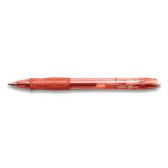 BIC Gel-ocity Gel Pen, Retractable, Medium 0.7 mm, Red Ink, Translucent Red Barrel, 4/Pack (RLCP41RED)