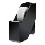 Bostitch Konnect Slim-Design Tabletop Tape Dispenser with One Roll of Tape, 1" Core, Plastic, Black (KTTAPEBLK)