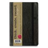 Markings by C.R. Gibson Bonded Leather Journal, Black Cover, 3.56 x 5.5, 192 Ivory Pages (673891)