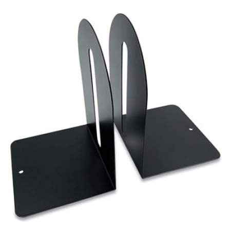 Huron Steel Bookends, Fashion Style, 5.5 x 4.75 x 7.25, Black (HASZ0089)