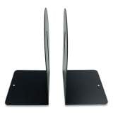 Huron Steel Bookends, Fashion Style, 4.75 x 5.5 x 9, Black (24431393)