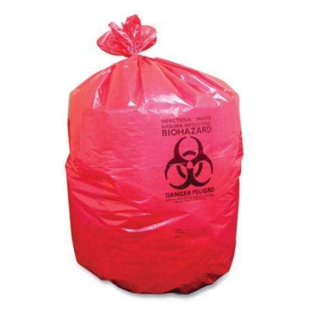 Coastwide Professional Biohazard Can Liners, 33 gal, 33 x 39, Red, 150/Carton (342592)