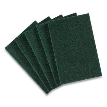 Coastwide Professional Medium Duty Scouring Pads, Green, 10/Pack (24418463)