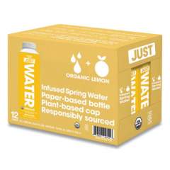 Just Water Infused Spring Water, Lemon, 16.9 oz Bottle, 12/Carton (24414155)