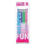 Dixon Fun Shapes Pencils, HB (#2), Black Lead, Assorted Barrel Colors, 8/Pack (2717269)