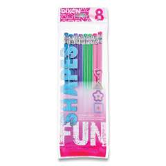 Dixon Fun Shapes Pencils, HB (#2), Black Lead, Assorted Barrel Colors, 8/Pack (2717269)