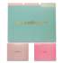 Eccolo Fashion File Folders, 1/3-Cut Tabs, Letter Size, Hashtag Assortment, 9/Pack (2360424)