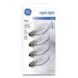 GE Incandescent C7 Night Light Bulb, 4 W, Clear, 4/Pack (450794)