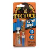 Gorilla Glue Super Glue, Two 0.11 oz Tubes, Dries Clear (859449)