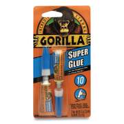 Gorilla Glue Super Glue, Two 0.11 oz Tubes, Dries Clear (7800103)