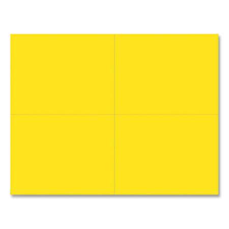 Great Papers! Printable Postcards, Inkjet, Laser, 110 lb, 5.5 x 4.25, Bright Yellow, 200 Cards, 4 Cards/Sheet, 50 Sheets/Pack (951840)