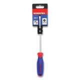 Workpro Straight-Handle Cushion-Grip Screwdriver, 3/16" Slotted Tip, 6" Shaft (W021009WE)