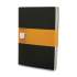 Moleskine Cahier Journal, Quadrille Rule, Black Cover, 7.5 x 10, 3/Pack (401616)
