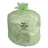 Heritage Biotuf Compostable Can Liners, 48 gal, 0.8 mil, 42" x 48", Green, 125/Cartom (2409117)