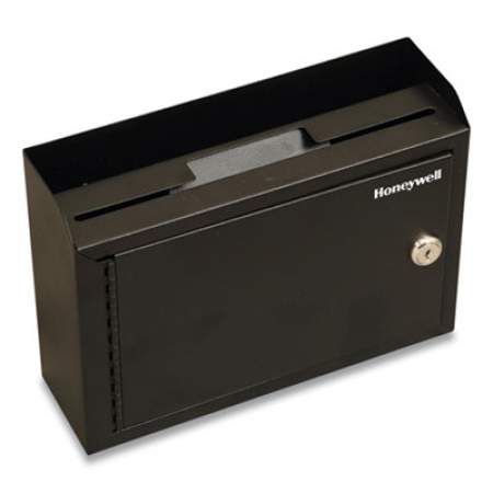 Honeywell Drop Box Safe with Keys, 9.9 x 3 x 7.1, 0.12 cu ft, Black (2106798)