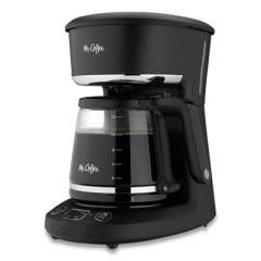 Mr. Coffee 12-Cup Programmable Automatic Coffee Maker, Black/Chrome (24435563)