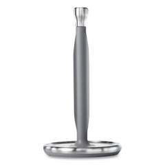OXO Good Grips Steady Paper Towel Holder, Stainless Steel, 8.1 x 7.8 x 14.5, Gray/Silver (24403572)