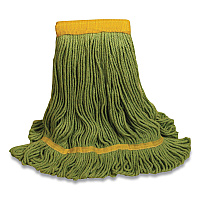 1200 Series Mop Head, PET, Medium, 5" Headband, Green (1200MGR)