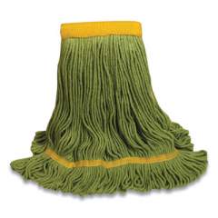 O'Dell 1400 Series Mop Head, Cotton/Rayon/Synthetic Blend, Large, 5" Headband, Green (1400LGR)