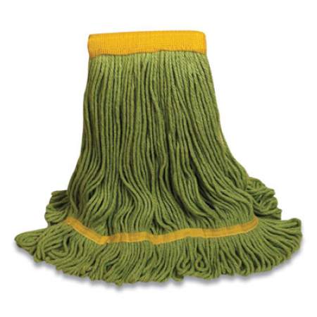 O'Dell 1400 Series Mop Head, Cotton/Rayon/Synthetic Blend, Large, 5" Headband, Green (731078)