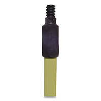 Broom Handle with Nylon Thread, 60", Yellow (HFY)