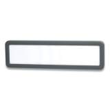 Officemate Verticalmate Plastic Name Plate, 9.25 x 0.88  x 2.63, Gray (24394109)